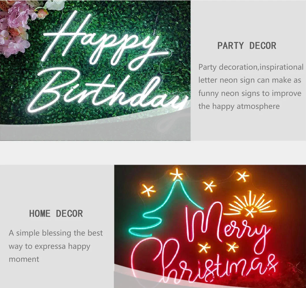 Drop Shipping China Factory Birthday Party Decor LED Neon Light