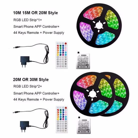 Producto caliente Luces de neón personalizadas 24V 12V LED Tira de luz de neón RGB Kit de tira de neón LED inteligente multicolor